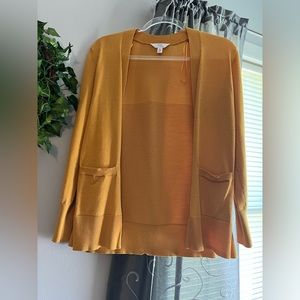 Ladies Mustard Cardigan